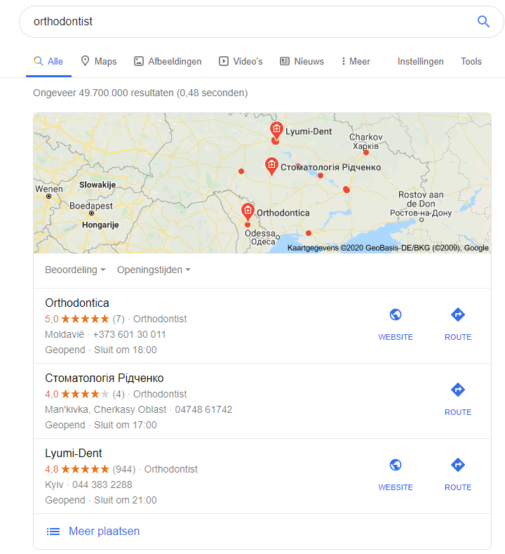 Google: Show Localized Search Results