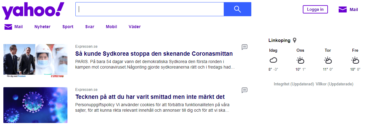 Yahoo! Sweden: Limit User Access to Restricted Content